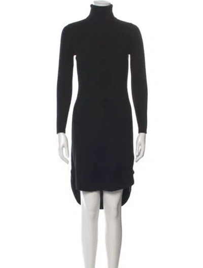 Pre-owned Neiman Marcus Cashmere Knee-length Dress In Black