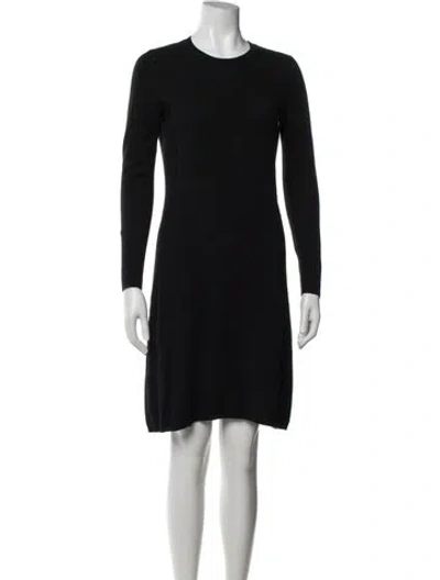 Pre-owned Neiman Marcus Cashmere Knee-length Dress In Black