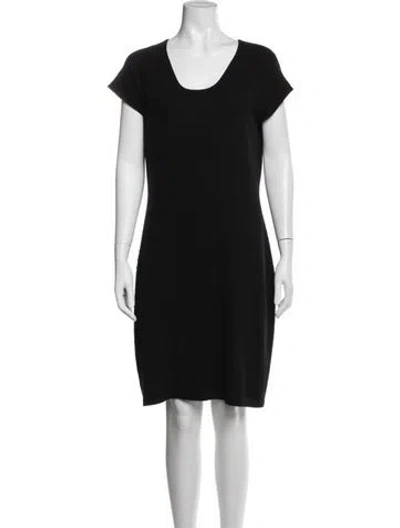 Pre-owned Neiman Marcus Cashmere Knee-length Dress In Black