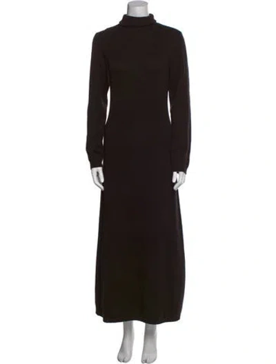 Pre-owned Neiman Marcus Cashmere Long Dress In Black