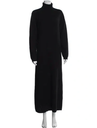 Pre-owned Neiman Marcus Cashmere Long Dress In Black
