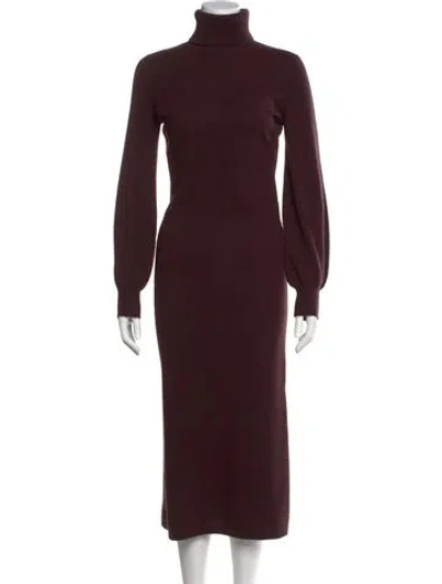 Pre-owned Neiman Marcus Cashmere Long Dress In Purple