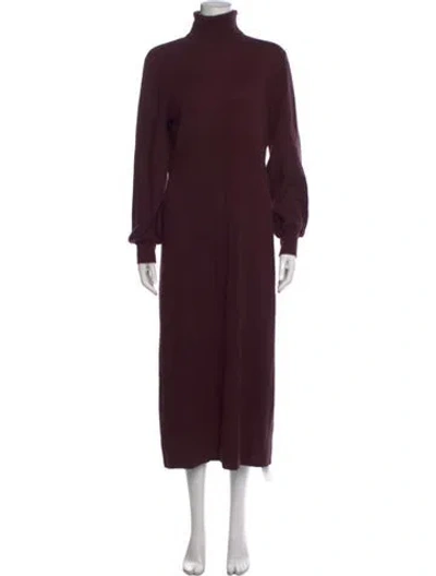Pre-owned Neiman Marcus Cashmere Long Dress In Purple