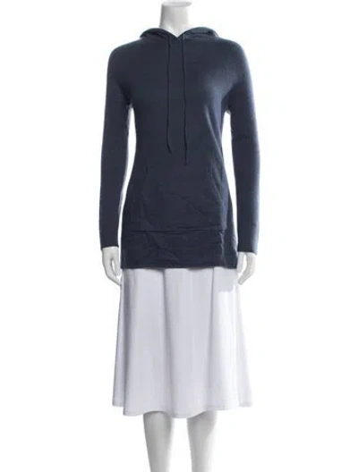 Pre-owned Neiman Marcus Cashmere Midi Length Dress In Blue