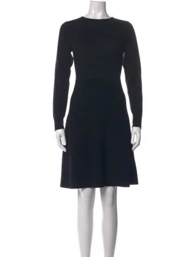 Pre-owned Neiman Marcus Cashmere Mini Dress In Black