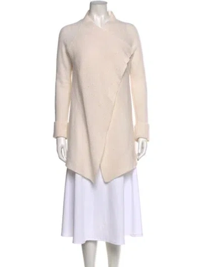 Pre-owned Neiman Marcus Cashmere Mock Neck Sweater In Neutral