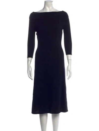 Pre-owned Neiman Marcus Cashmere Off-the-shoulder Sweater In Black