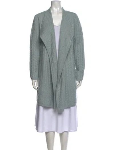 Pre-owned Neiman Marcus Cashmere Open Front Sweater In Multi