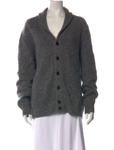 Pre-owned Neiman Marcus Cashmere Open Front Sweater In Multicolor