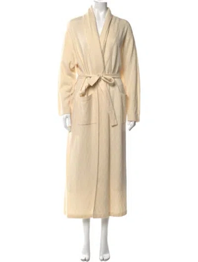 Pre-owned Neiman Marcus Cashmere Open Front Sweater In Neutrals