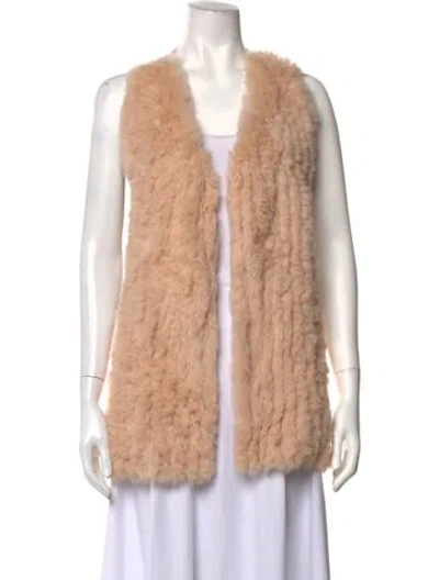 Pre-owned Neiman Marcus Cashmere Open Front Sweater In Neutrals