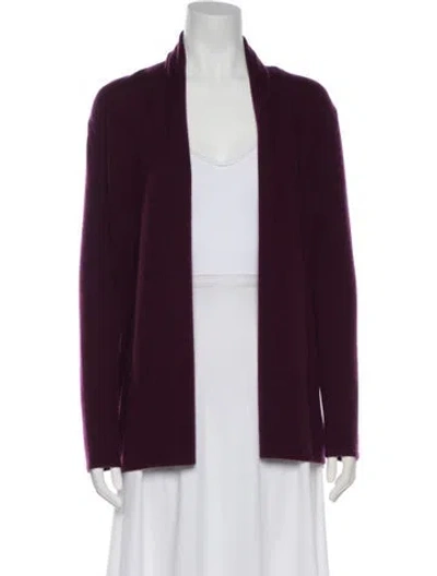 Pre-owned Neiman Marcus Cashmere Open Front Sweater In Pink