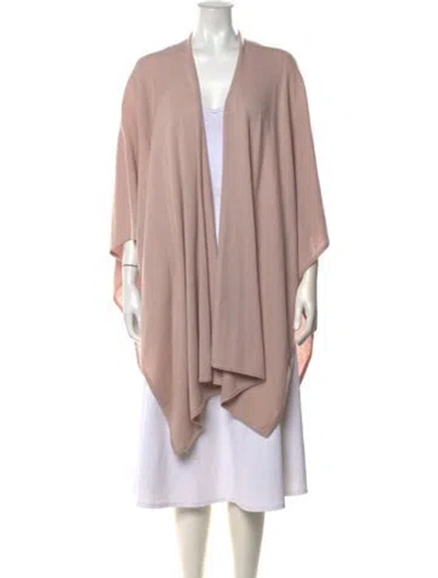 Pre-owned Neiman Marcus Cashmere Open Front Sweater In Pink