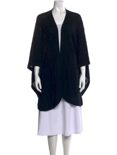 Pre-owned Neiman Marcus Cashmere Open Front Sweater W/ Tags In Black