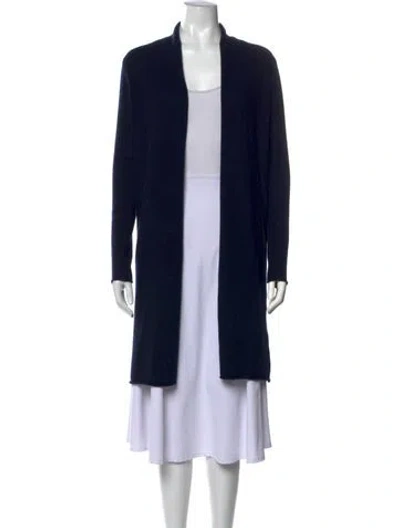 Pre-owned Neiman Marcus Cashmere Open Front Sweater W/ Tags In Black