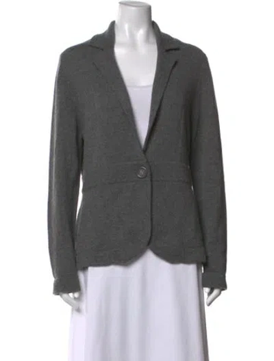 Pre-owned Neiman Marcus Cashmere Open Front Sweater W/ Tags In Grey