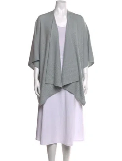 Pre-owned Neiman Marcus Cashmere Open Front Sweater W/ Tags In Grey