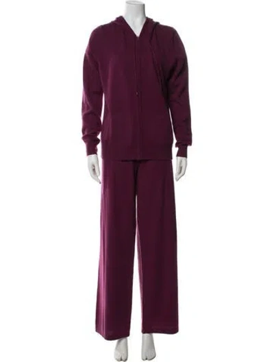 Pre-owned Neiman Marcus Cashmere Pant Set In Purple