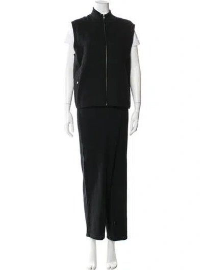 Pre-owned Neiman Marcus Cashmere Pantsuit In Black