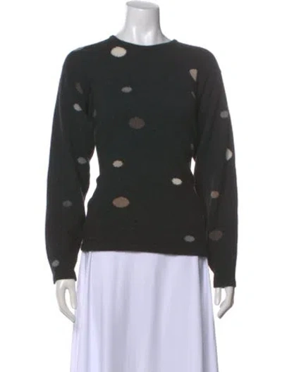 Pre-owned Neiman Marcus Cashmere Printed Sweater In Multi