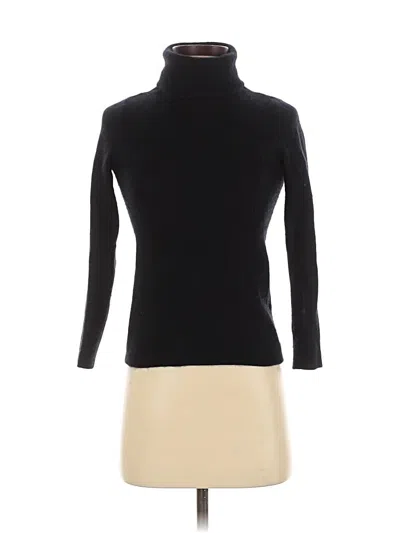 Pre-owned Neiman Marcus Cashmere Pullover Sweater In Black