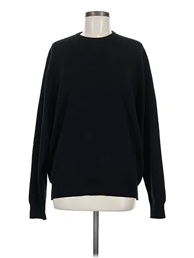 Pre-owned Neiman Marcus Cashmere Pullover Sweater In Black