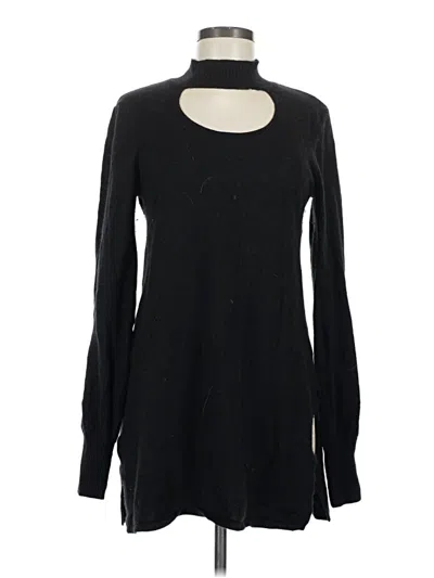 Pre-owned Neiman Marcus Cashmere Pullover Sweater In Black