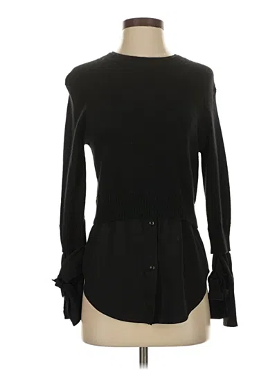 Pre-owned Neiman Marcus Cashmere Pullover Sweater In Black