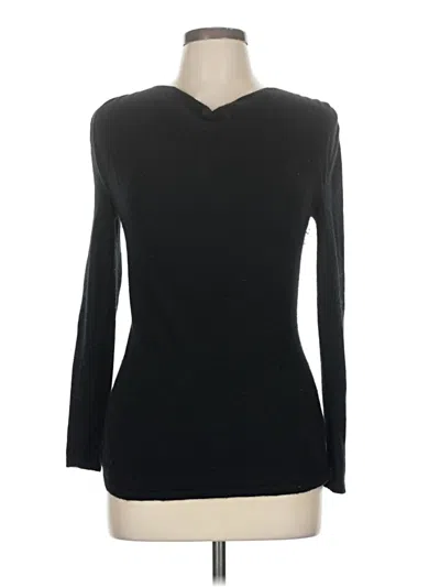 Pre-owned Neiman Marcus Cashmere Pullover Sweater In Black