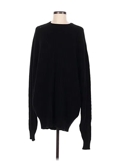 Pre-owned Neiman Marcus Cashmere Pullover Sweater In Black