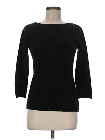 Pre-owned Neiman Marcus Cashmere Pullover Sweater In Black