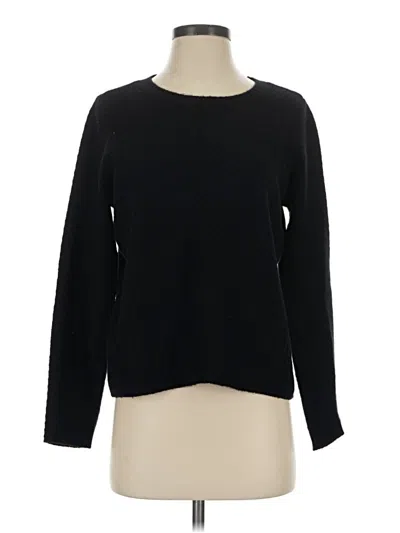 Pre-owned Neiman Marcus Cashmere Pullover Sweater In Black