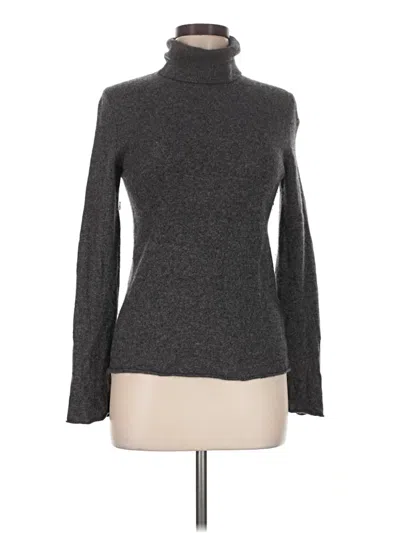 Pre-owned Neiman Marcus Cashmere Pullover Sweater In Gray