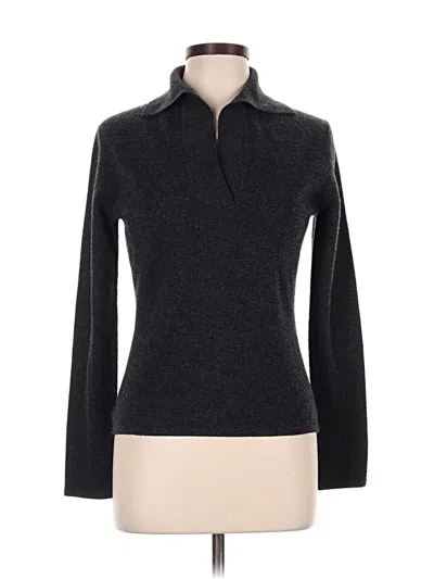 Pre-owned Neiman Marcus Cashmere Pullover Sweater In Gray