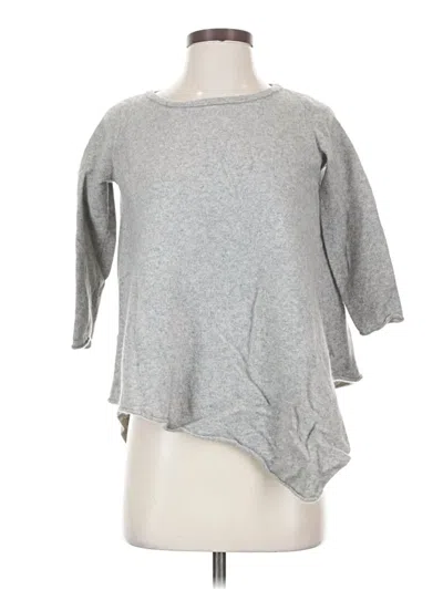 Pre-owned Neiman Marcus Cashmere Pullover Sweater In Gray
