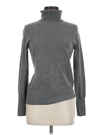 Pre-owned Neiman Marcus Cashmere Pullover Sweater In Gray