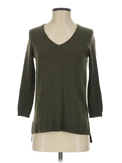 Pre-owned Neiman Marcus Cashmere Pullover Sweater In Green