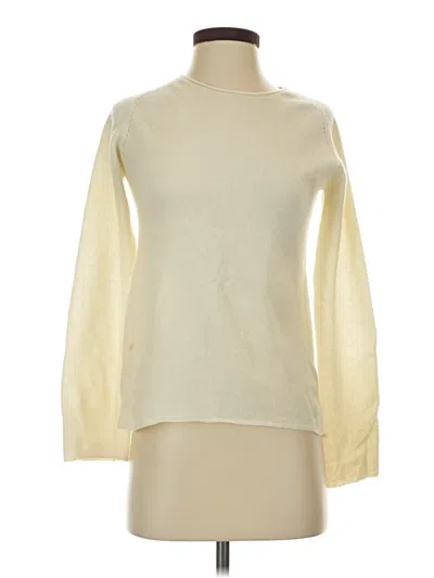 Pre-owned Neiman Marcus Cashmere Pullover Sweater In Ivory