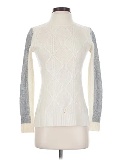 Pre-owned Neiman Marcus Cashmere Pullover Sweater In Ivory