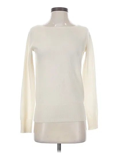 Pre-owned Neiman Marcus Cashmere Pullover Sweater In Ivory