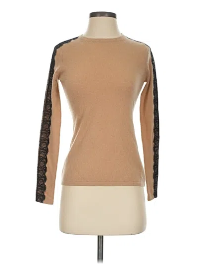Pre-owned Neiman Marcus Cashmere Pullover Sweater In Tan