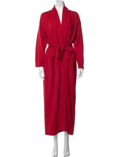 Pre-owned Neiman Marcus Cashmere Robe In Red