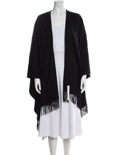 Pre-owned Neiman Marcus Cashmere Scarf In Black