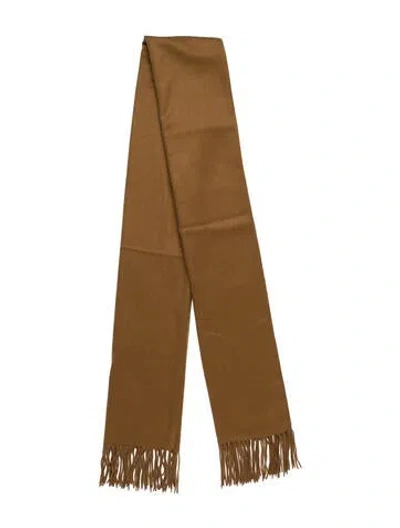 Pre-owned Neiman Marcus Cashmere Scarf In Brown