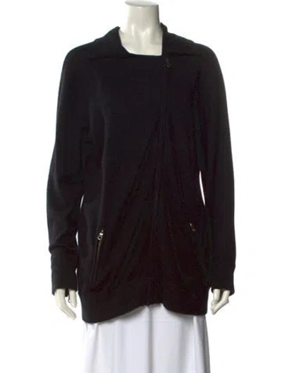 Pre-owned Neiman Marcus Cashmere Scoop Neck Sweater In Black