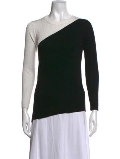 Pre-owned Neiman Marcus Cashmere Scoop Neck Sweater In Black