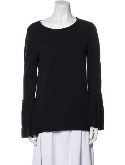 Pre-owned Neiman Marcus Cashmere Scoop Neck Sweater In Multi