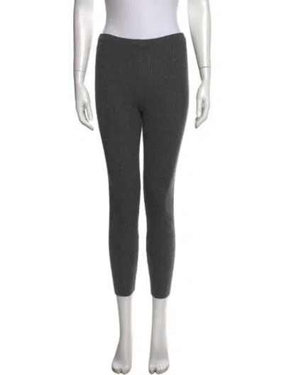 Pre-owned Neiman Marcus Cashmere Skinny Leg Pants In Grey