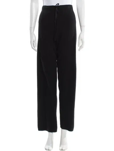 Pre-owned Neiman Marcus Cashmere Straight Leg Pants In Black