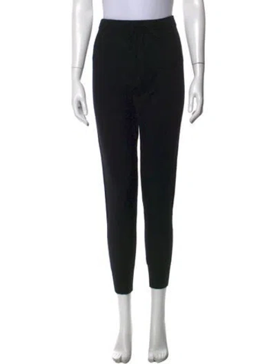 Pre-owned Neiman Marcus Cashmere Straight Leg Pants In Black